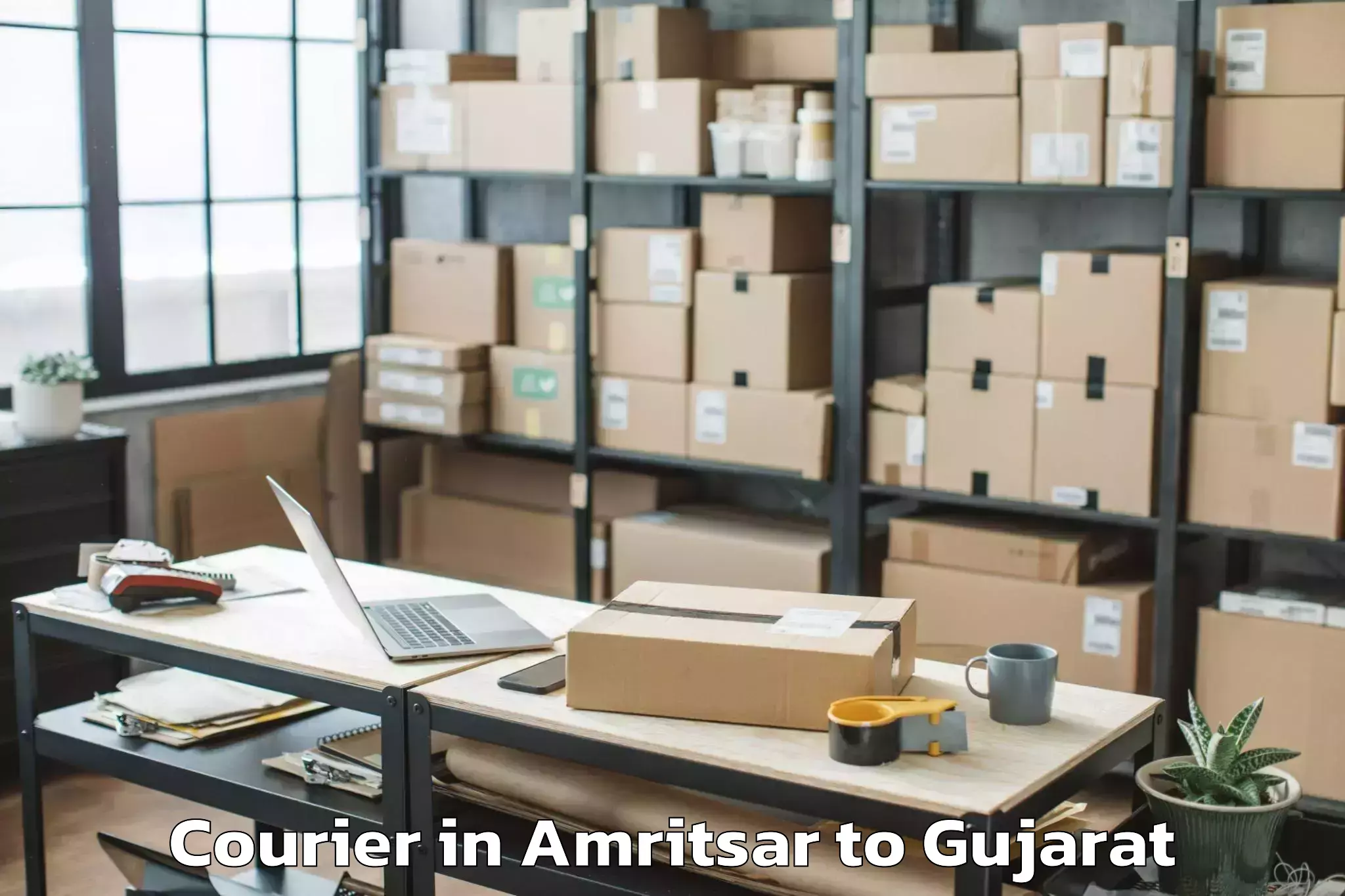 Reliable Amritsar to Anjar Courier